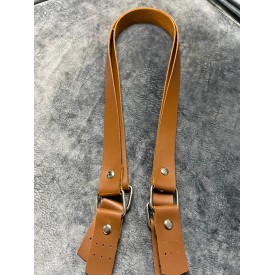 GORA,İKİLİ ÇANTA SAPI KULAKLI DERİ TABA 75 CM